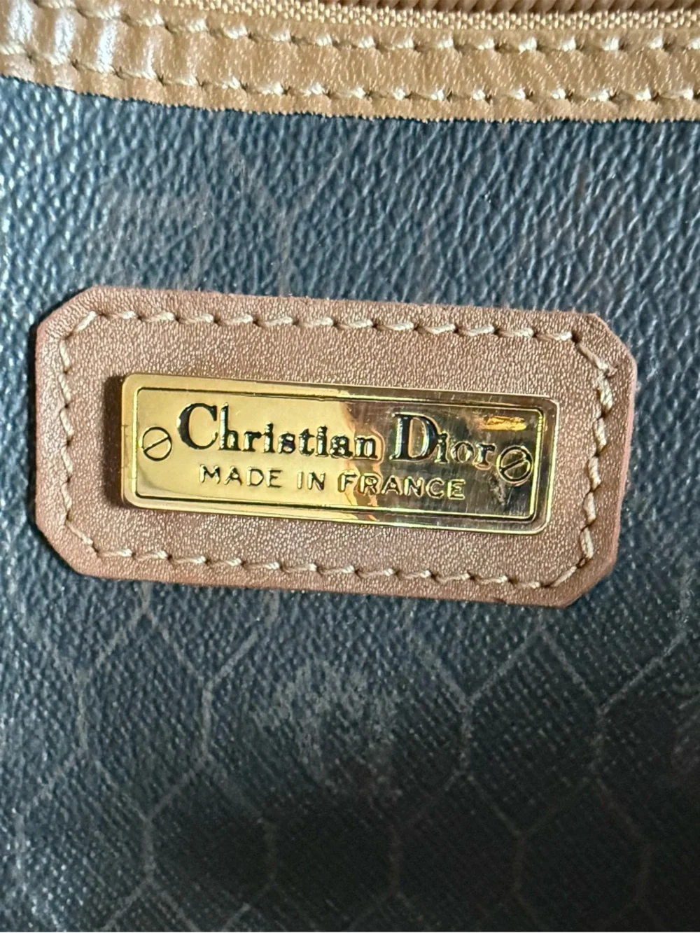 Christian Dior Brown and Orange Leather Trim Travel Duffel Bag - Picture 9 of 11